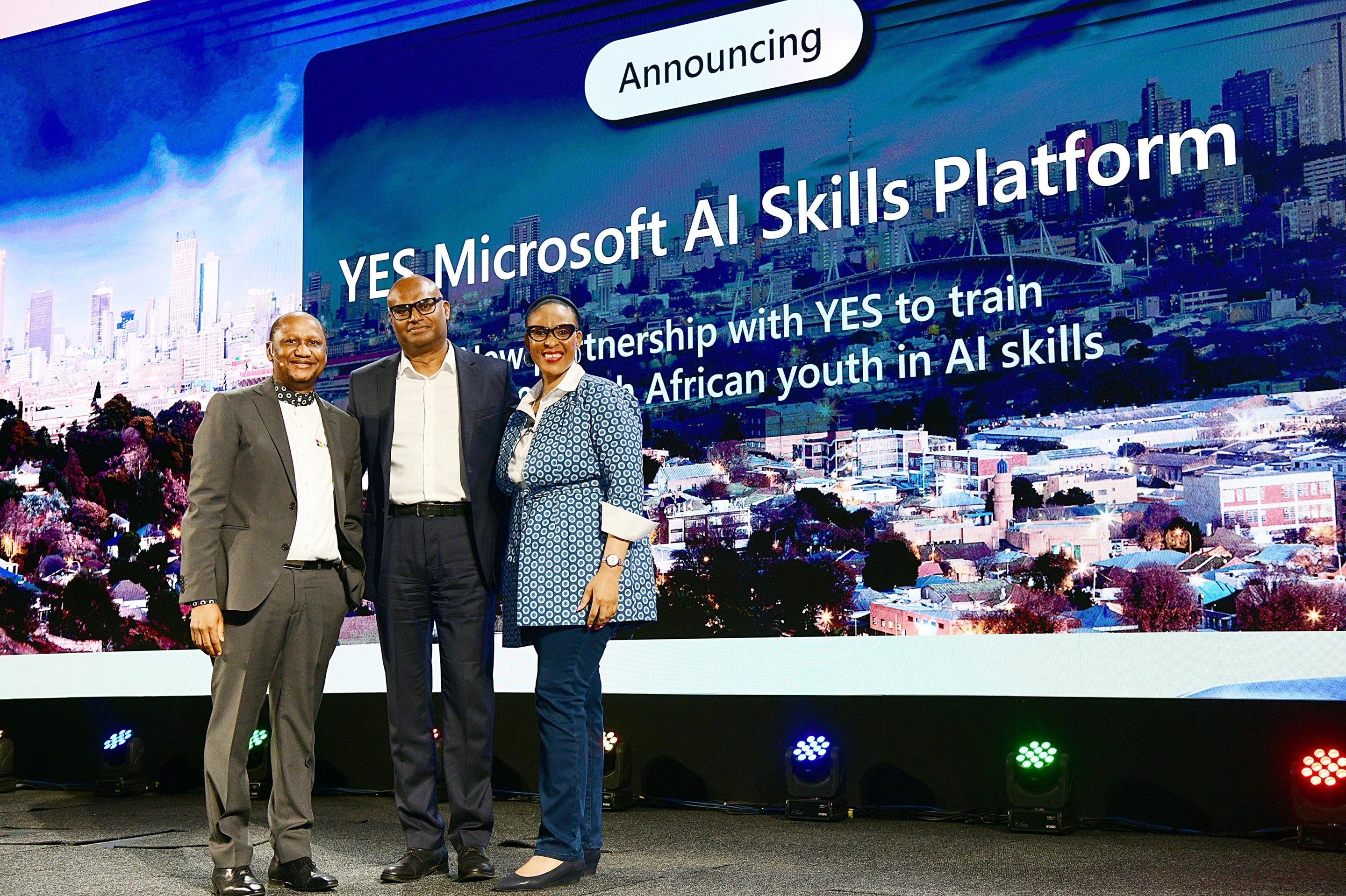 Kalane Rampai, Ravi Naidoo and Lillian Barnard